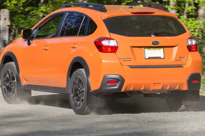 Rally Armor 13+ Subaru XV Crosstrek Black Mud Flap w/ Grey Logo - eliteracefab.com