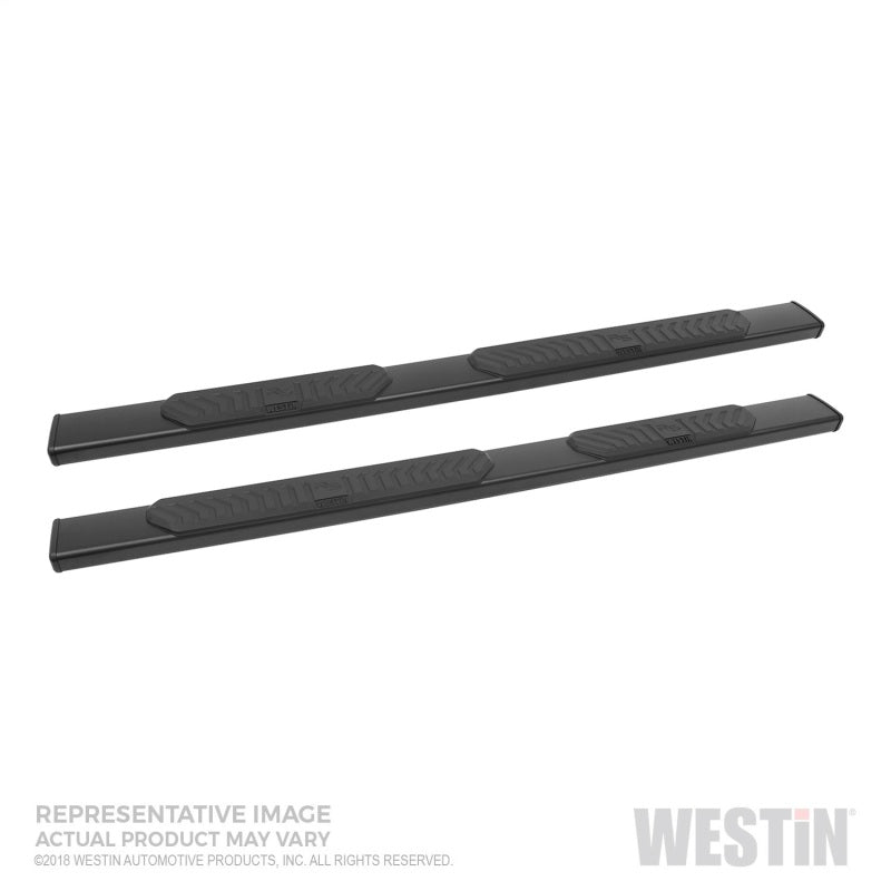 Westin 2019 Chevrolet Silverado/Sierra 1500 Crew Cab R5 Nerf Step Bars - Black - eliteracefab.com