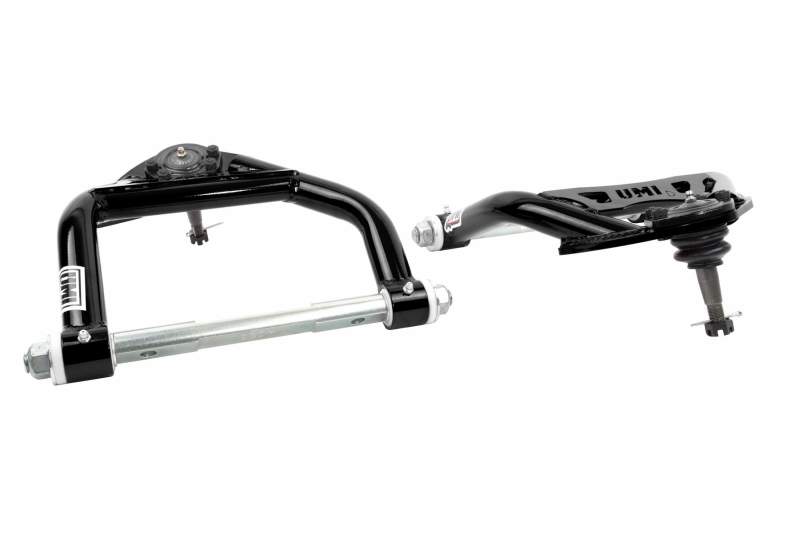 UMI Performance 64-72 GM A-Body Tubular Upper & Lower Front A-Arm Kit - Black - eliteracefab.com