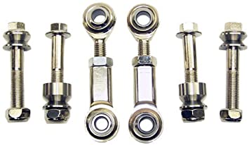 REAR ADJUSTABLE SWAY BAR END LINK SET - 92-00 CIVIC / 94-01 INTEGRA - eliteracefab.com