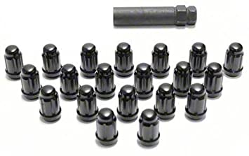 Project Kics 16 LUGS + 4 LOCKS Black Bullock And Nut Set - 12X1.50 - eliteracefab.com