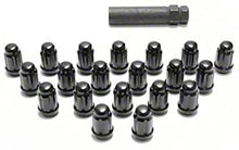 Load image into Gallery viewer, Project Kics 16 LUGS + 4 LOCKS Black Bullock And Nut Set - 12X1.50 - eliteracefab.com