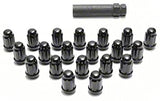 Project Kics 16 LUGS + 4 LOCKS Black Bullock And Nut Set - 12X1.25