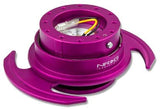 NRG Quick Release Kit Gen 4.0 - Purple Body / Purple Ring w/ Handles - SRK-700PP