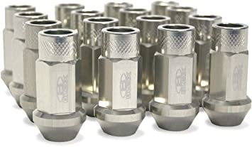 STREET SERIES FORGED EXTENDED LUG NUT SET OF 20 - Silver 12x1.50mm - eliteracefab.com