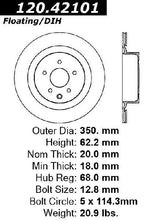 Load image into Gallery viewer, CENTRIC 08-09 G37 SPORT 6MT / 09 370Z SPORT PKG REAR PERFORMANCE ROTOR, 120.42101 - eliteracefab.com