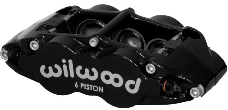 Wilwood Caliper-Forged Narrow Superlite 6R-L/H 1.75/1.25in/1.25in Pistons 1.25in Rotor - Black Wilwood
