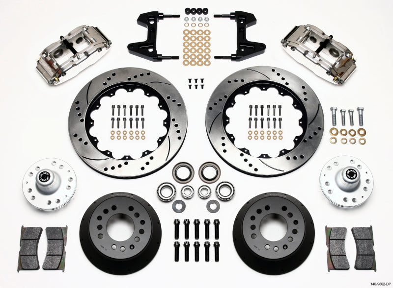 Wilwood Narrow Superlite 6R Front Hub Kit 14.00in Drill Pol 74-80 Pinto/Mustang II Disc Spindle only Wilwood