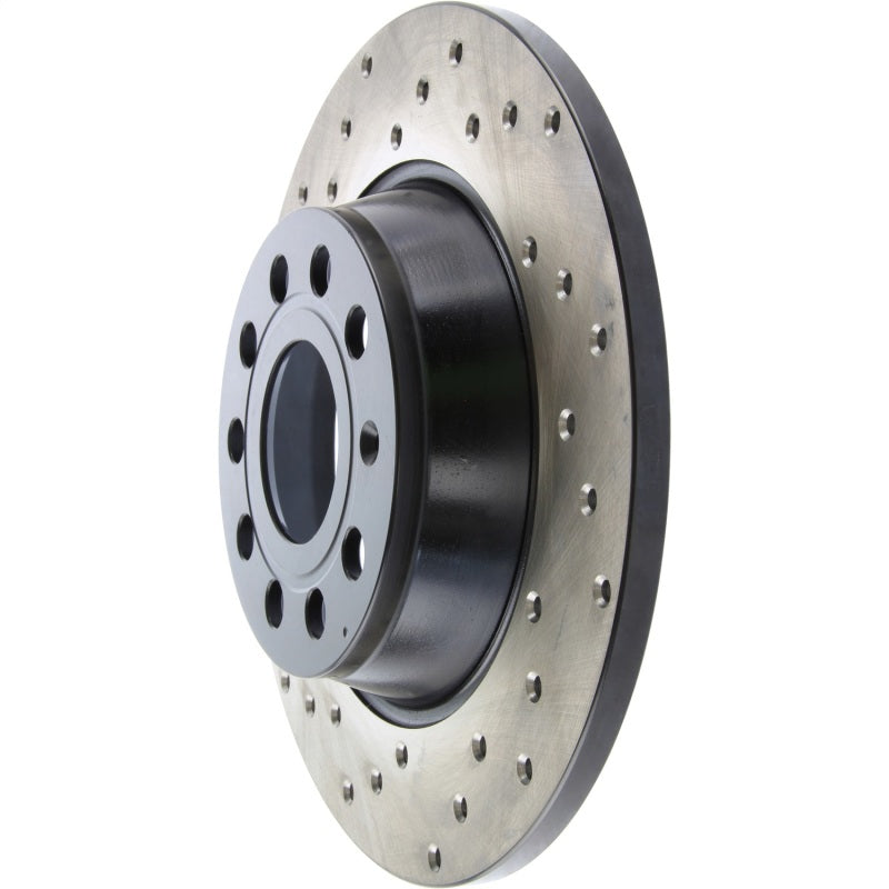 StopTech 10-11 & 13 Audi A3 Quattro / 10 VW GTI Mk VI Drilled Right CRYO-STOP Brake Rotor Stoptech