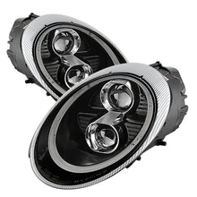 Load image into Gallery viewer, Spyder Porsche 911 997 2005-2009 Projector Headlights Halogen Model DRL LED Blk PRO-YD-P99705-DRL-BK - eliteracefab.com