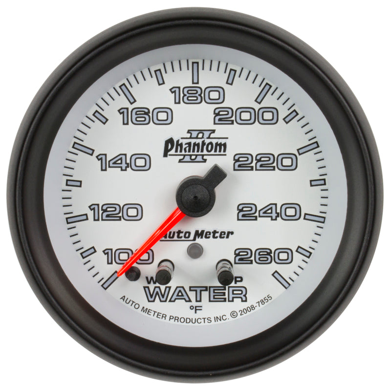 Autometer Phantom II 2-5/8in 260 Degree F Mechanical Water Gauge 7855