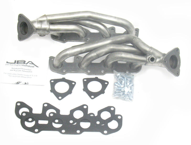 JBA 2010S | 00-04 TOYOTA 4.7L V8 1-1/2IN PRIMARY RAW 409SS CAT4WARD HEADER; 2000-2004 - eliteracefab.com