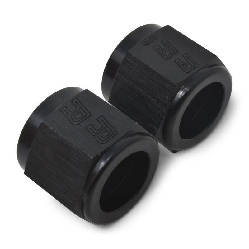 Russell Performance -10 AN Tube Nuts 5/8in dia. (Black) (1 pc.)