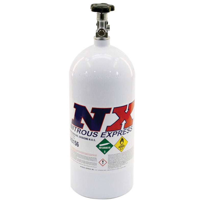 Nitrous Express 10lb Bottle w/Mainline Valve (6.89 Dia x 20.19 Tall) - eliteracefab.com