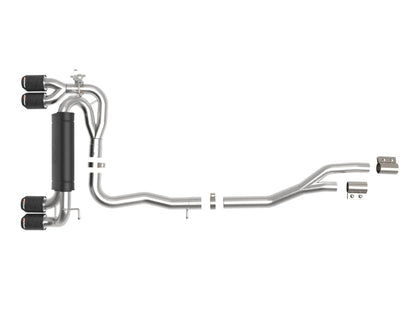 aFe 20-22 Audi RS6 Avant V8 4L (tt) MACH Force-Xp 3in to 2.5in 304 SS Cat-Back Exhaust w/ Carbon Tip aFe