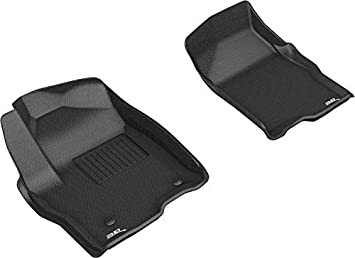 3D MAXpider 2019-2020 Chevrolet Silverado 1500 Kagu 1st & 2nd Row Floormats - Black - eliteracefab.com