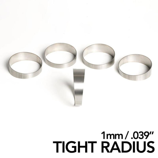 Ticon 1.5in 45° 2.55in CLR Tight Radius 1mm Wall Titanium Pie Cuts 5pk