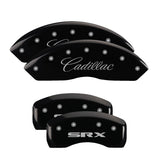 MGP 4 Caliper Covers Engraved Front & Rear GMC Black finish silver ch