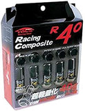 Project Kics 12x1.50 R40 Lug Nuts - Black (20 Pcs)