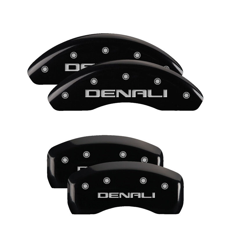 MGP 4 Caliper Covers Engraved Front & Rear 300/2017 Black Finish Silver Char 2014 Chrysler 300 MGP