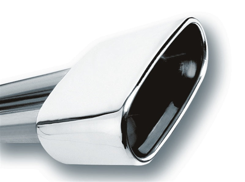 Borla 2.5in Inlet 6.69in x 3in Rectangular Rolled Angle Cut Single Inlet x 5.63in Long Exhaust Tip - eliteracefab.com