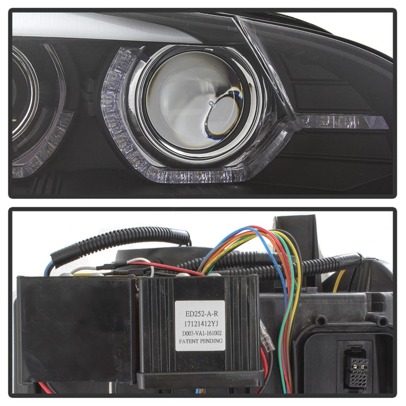 Spyder 07-10 BMW X5 E70 (HID Models Only) Projector Headlights - Black PRO-YD-BMWE7007-AFSHID-BK - eliteracefab.com