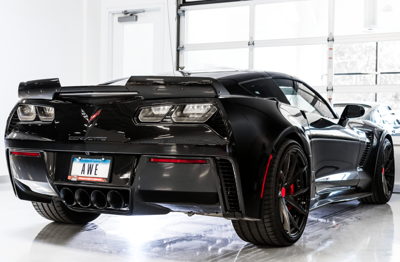 AWE Tuning 14-19 Chevy Corvette C7 Z06/ZR1 (w/o AFM) Touring Edition Axle-Back Exhaust w/Black Tips - eliteracefab.com