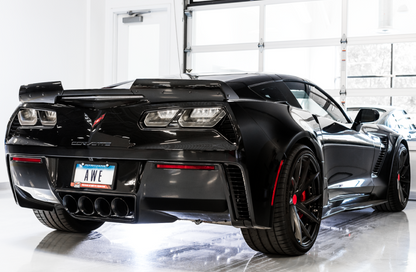 AWE Tuning 14-19 Chevy Corvette C7 Z06/ZR1 (w/o AFM) Touring Edition Axle-Back Exhaust w/Black Tips - eliteracefab.com