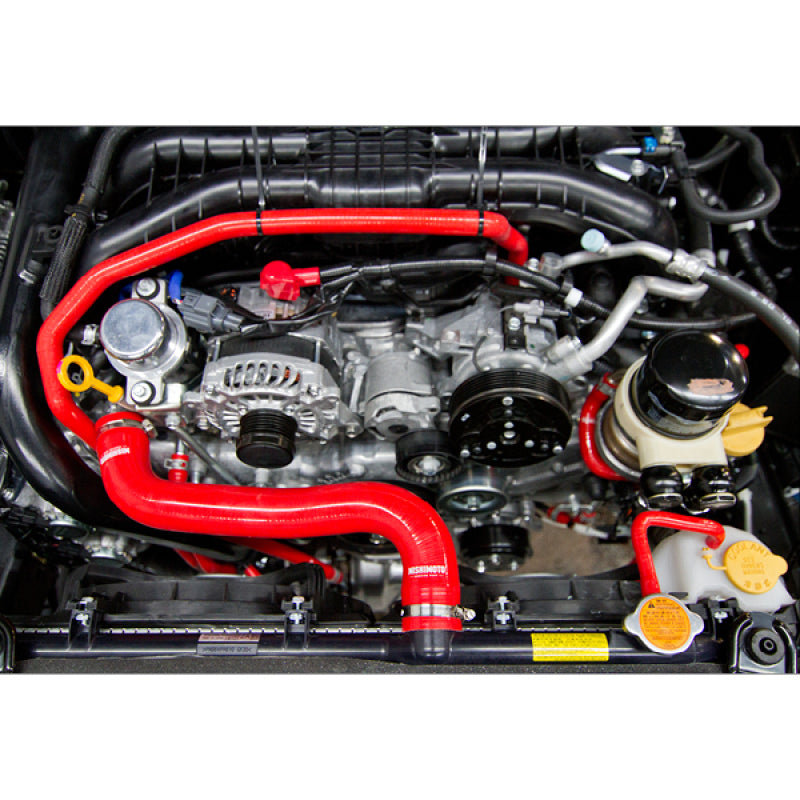 Mishimoto 2015+ Subaru WRX Silicone Radiator Coolant Hose Kit - Red - eliteracefab.com