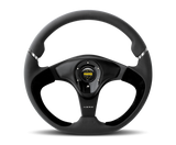 Momo Nero Steering Wheel 350 mm - Black Leather/Suede/Black Spokes NER35BK0B