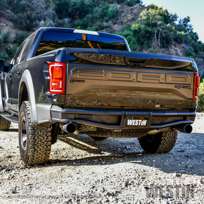 Westin 17-20 Ford F-150 Raptor Outlaw Rear Bumper - Tex. Blk Westin