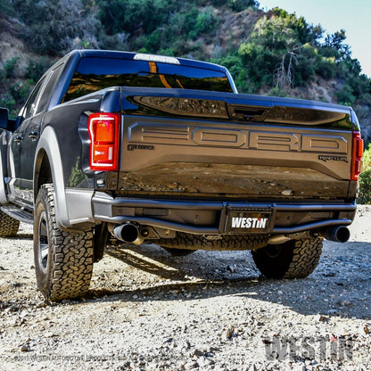 Westin 17-20 Ford F-150 Raptor Outlaw Rear Bumper - Tex. Blk Westin