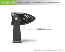 Load image into Gallery viewer, DV8 Offroad 40in Light Bar Slim 190W Spot 5W CREE LED - Black - eliteracefab.com