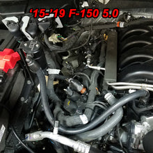 Load image into Gallery viewer, J&amp;L 11-19 Ford F-150 2.7L/3.5L/5.0L Passenger Side Oil Separator 3.0 - Black Anodized - eliteracefab.com