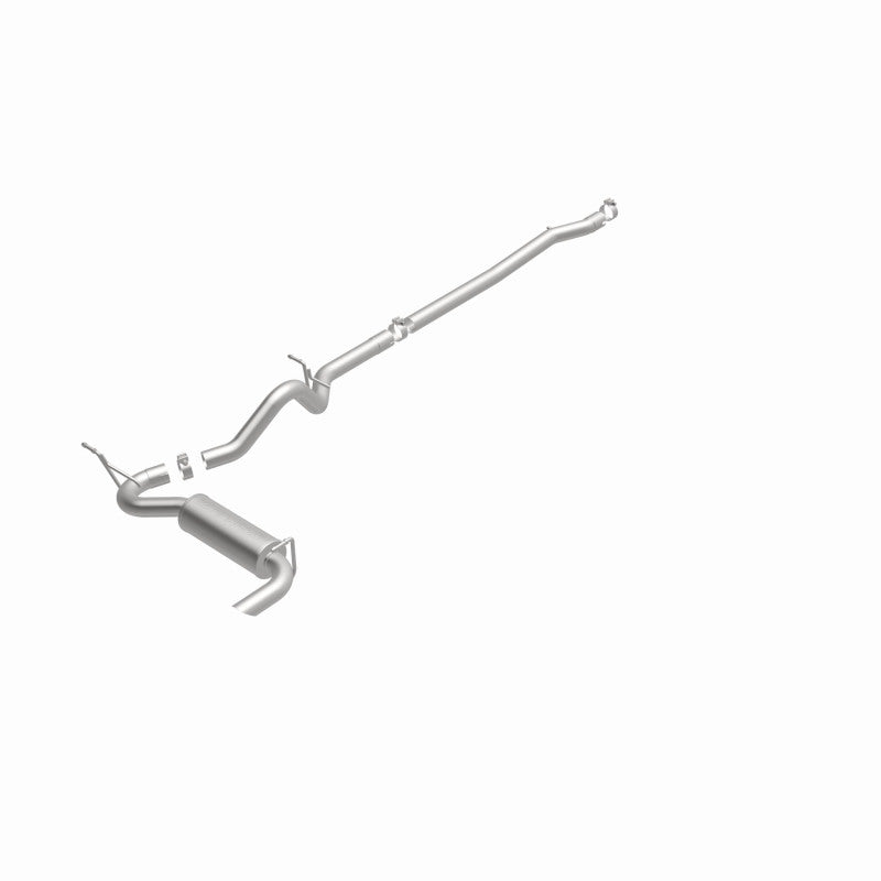 MagnaFlow 12-14 Jeep Wrangler 4dr Single Straight Rear P/S Exit Stainless C/B Performance Exhaust Magnaflow