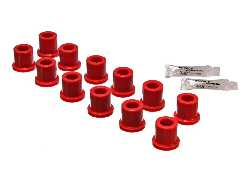 Energy Suspension Rear Spring & Shackle Bushing - Red