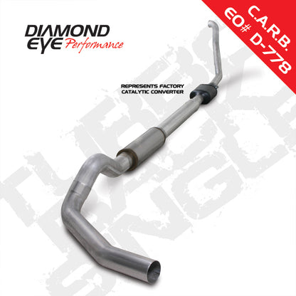 Diamond Eye KIT 5in TB SGL AL: 94-97 FORD 7.3L F250/F350 PWRSTROKE NFS W/ CARB EQUIV STDS Diamond Eye Performance