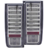 ANZO USA Hummer H2 Led Taillights Smoke; 2003-2009