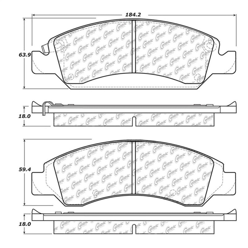 STOPTECH 2016 CHEVY TAHOE STREET TOURING FRONT BRAKE PADS, 308.13630 - eliteracefab.com