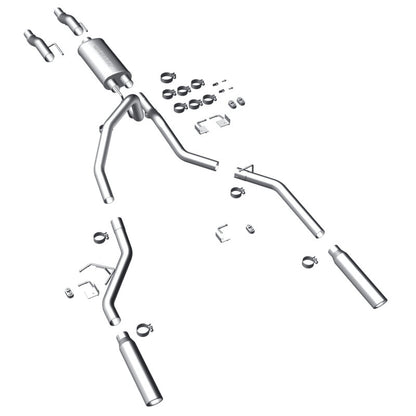 MagnaFlow 11 Ford F-150 3.7L/5.0L/6.2L SS Catback Exhaust Dual Split Rear Exit w/ 3.5in SS Tips Magnaflow