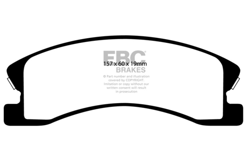 EBC 99-04 Jeep Grand Cherokee 4.0 (Akebono) Greenstuff Front Brake Pads - eliteracefab.com