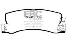 Load image into Gallery viewer, EBC 86-92 Toyota Corolla 1.6 Yellowstuff Rear Brake Pads - eliteracefab.com