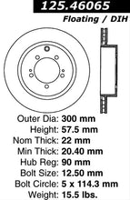 Load image into Gallery viewer, CENTRIC PREMIUM HIGH CARBON BRAKE ROTOR, 125.46065 - eliteracefab.com