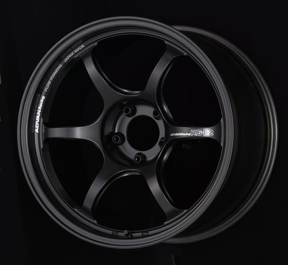 Advan RG-D2 18x9.5 +35 5-120 Semi Gloss Black Wheel - eliteracefab.com