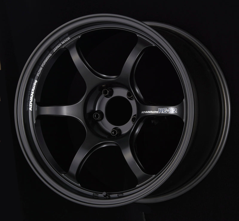 Advan RG-D2 16x7.0 +42 4-100 Semi Gloss Black Wheel - eliteracefab.com