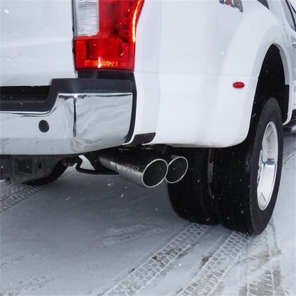 MBRP 17-19 Ford F-250/350/450 6.7L 4in Filter Back Single Side Dual Exit T409 Exhaust System - eliteracefab.com