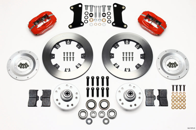 Wilwood Forged Dynalite Front Kit 12.19in Red 67-69 Camaro 64-72 Nova Chevelle Wilwood