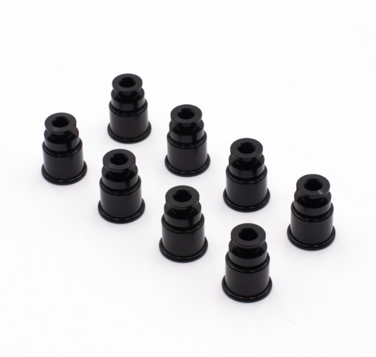 BLOX Racing 14mm Adapter Top (1/2in) w/Viton O-Ring & Retaining Clip (Set of 8) BLOX Racing