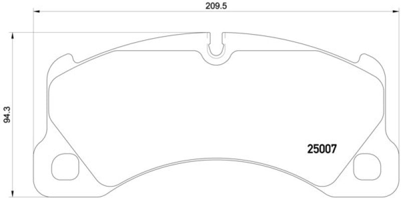 Hella 2012+ Porsche Cayenne 958 Front Brake Pad Set Hella