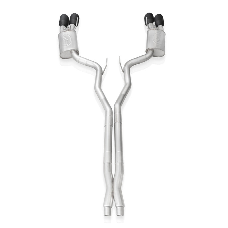 Stainless Works 2020 Ford GT500 Legend Catback X-Pipe Exhaust Factory Connect - Black Tips Stainless Works